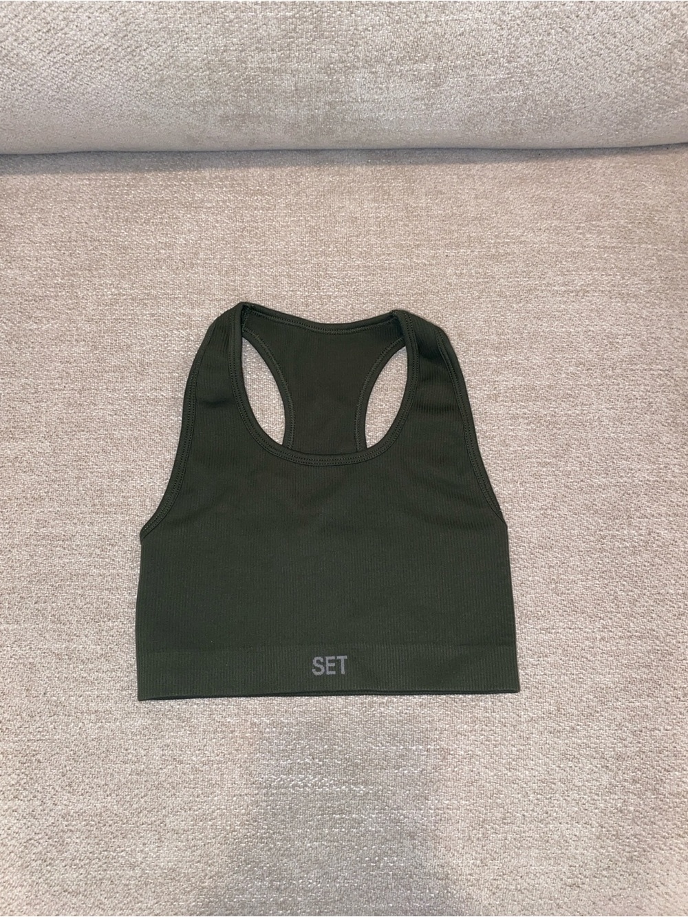 SET Active Olive Green Sculptflex Bra